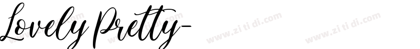 Lovely Pretty字体转换